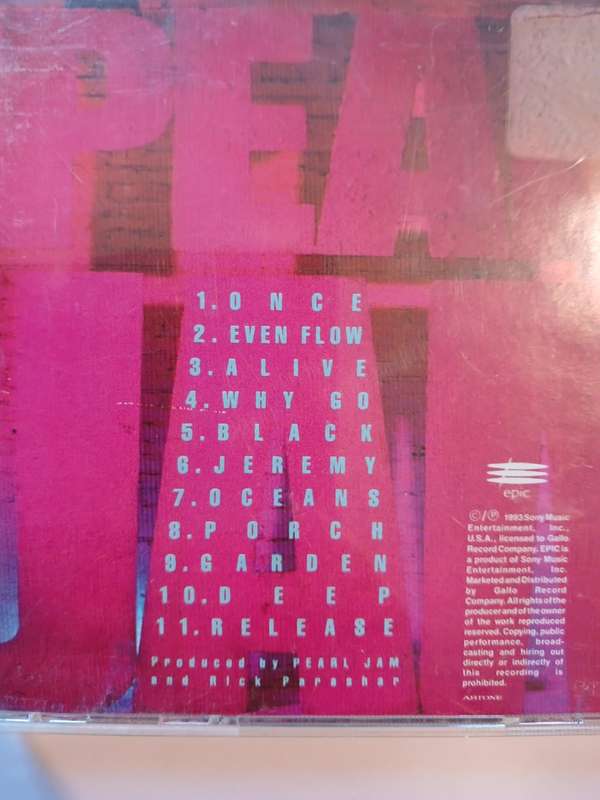 Pearl Jam, Ten CD
