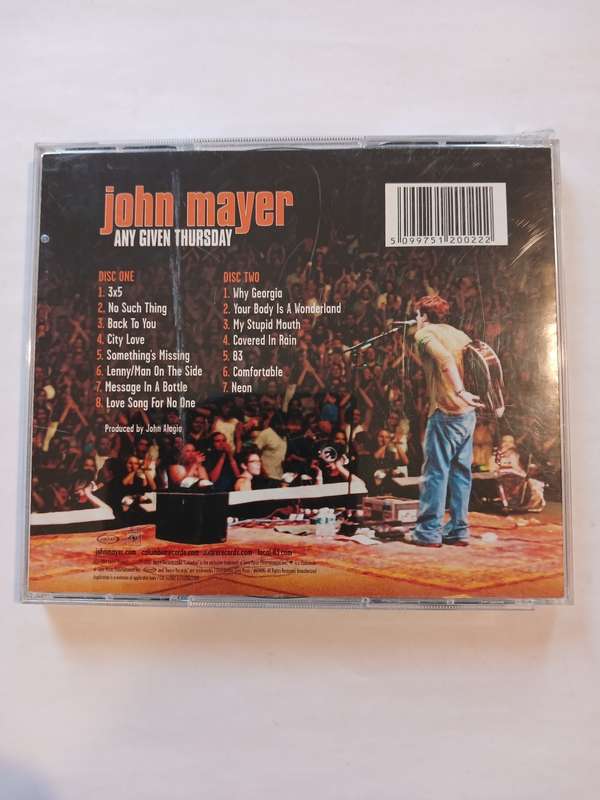 John Mayer, Any Given Thursday, 2 x CD, Europe