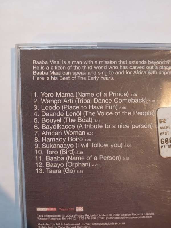Baaba Maal, The Best of the Early Years CD