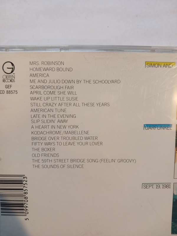 Simon and Garfunkel, The Concert in the Park CD, Austria