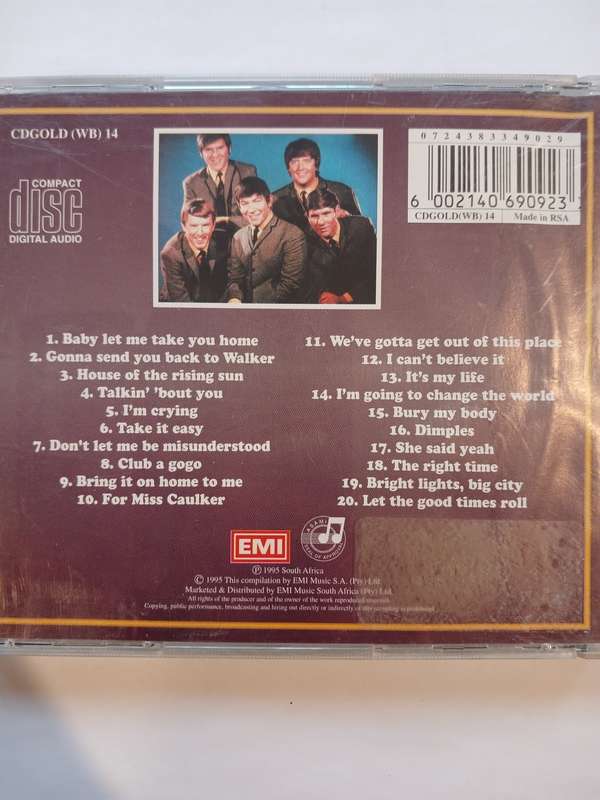 The Animals, Gold, Greatest Hits Collection CD