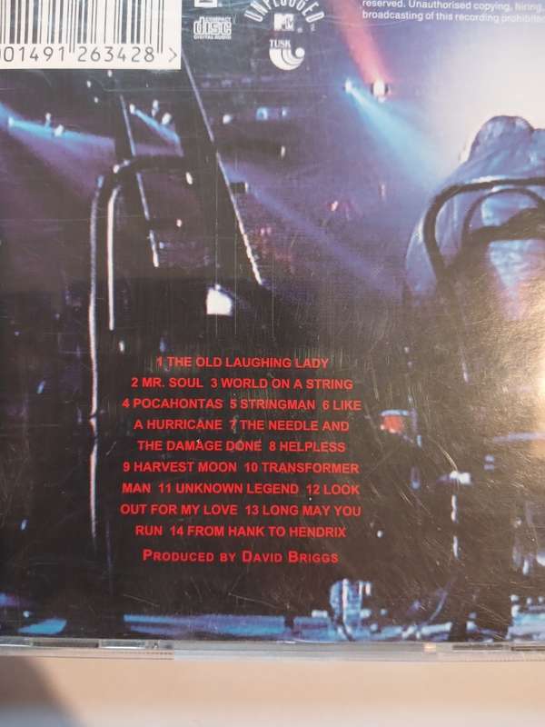 Neil Young, Unplugged CD