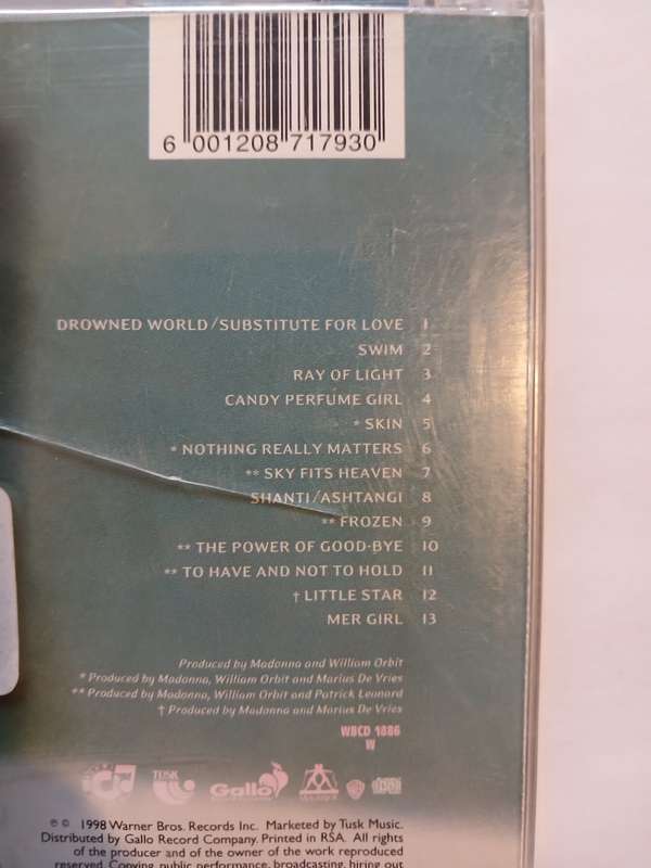 Madonna, Ray of Light CD
