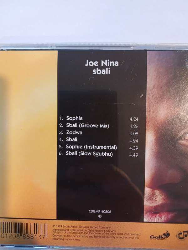 Joe Nina, Sbali CD