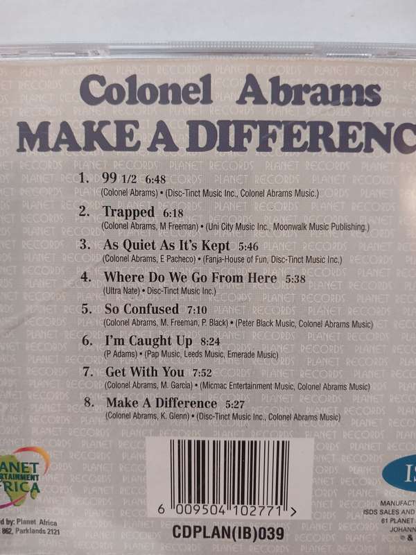 Colonel Abrams, Make a Difference CD