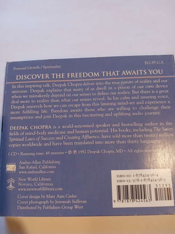 Deepak Chopra, Escaping the Prison of the Intellect, Audiobook