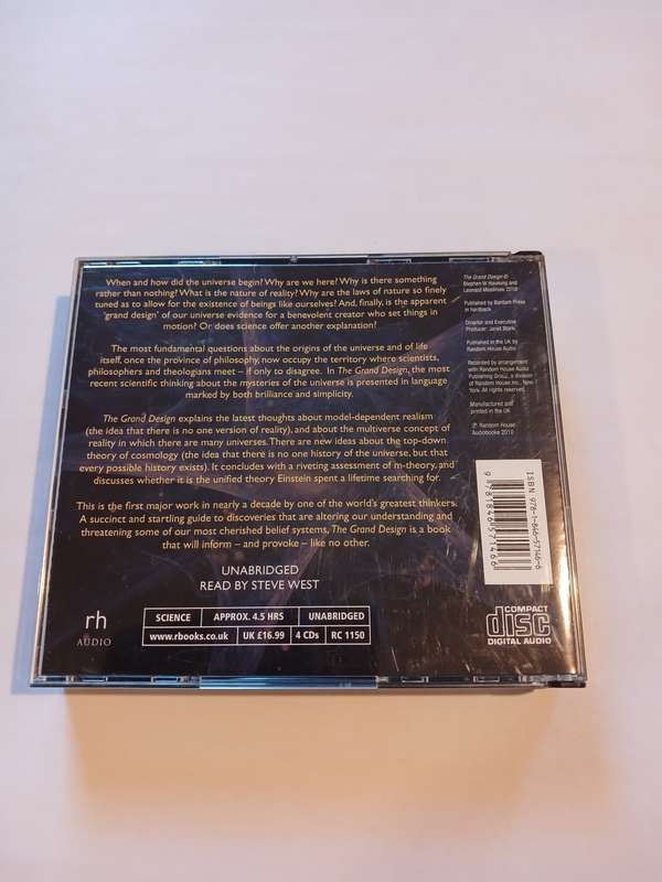 Stephen Hawking & Leonard Mlodinow, The Grand Design, Audiobook, 4 x CD