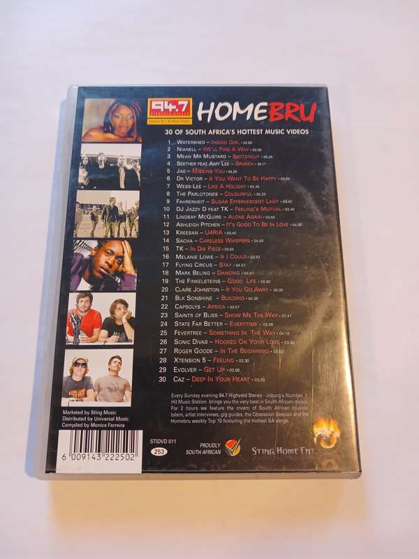 Homebru, 30 of South Africa`s Hottest Music Videos DVD