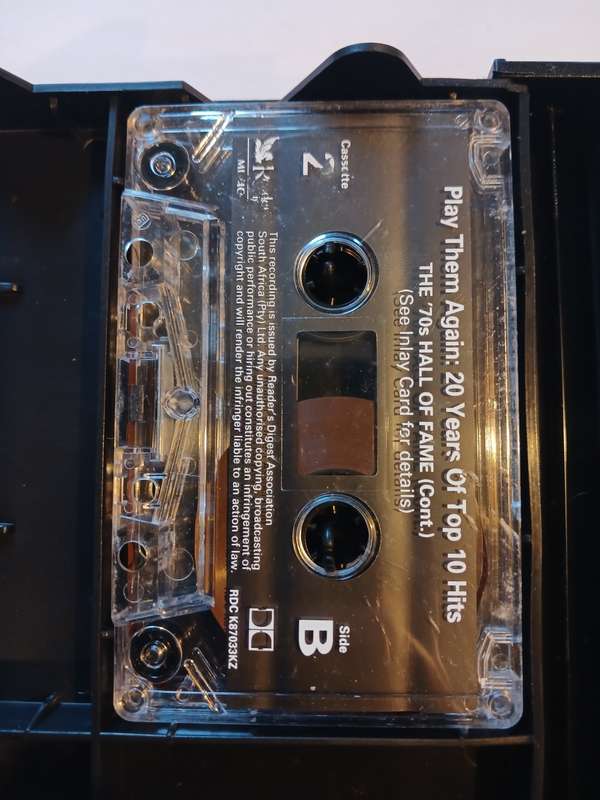 Play Them Again, 20 Years of Top Ten Hits, 5 x Cassette Tapes