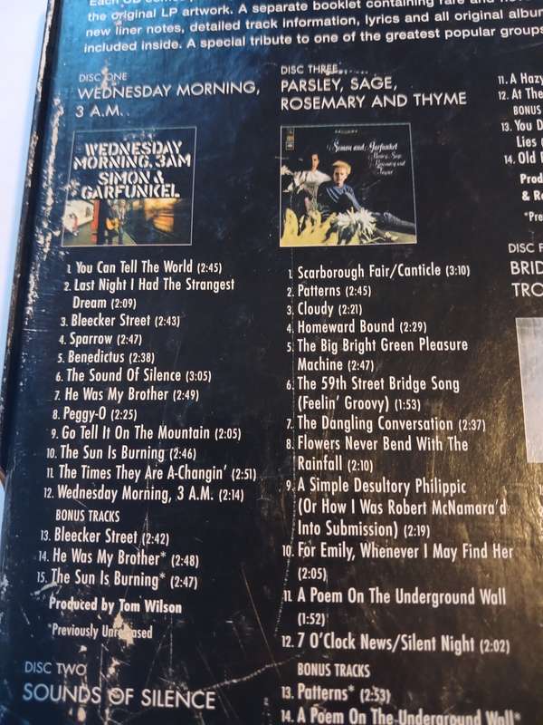Simon & Garfunkel, The Columbia Studio Recordings 1964-1970, 5 x CD