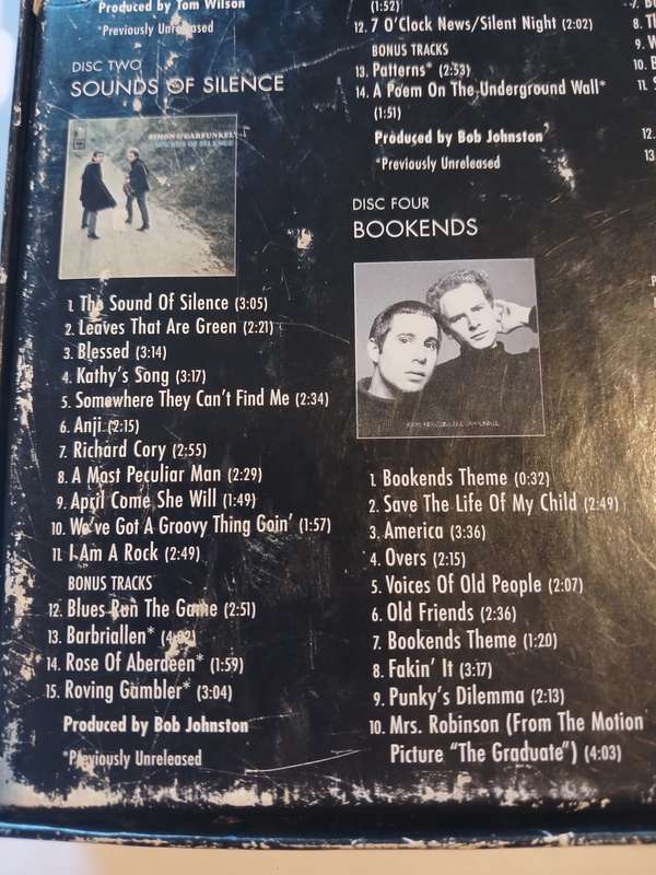 Simon & Garfunkel, The Columbia Studio Recordings 1964-1970, 5 x CD