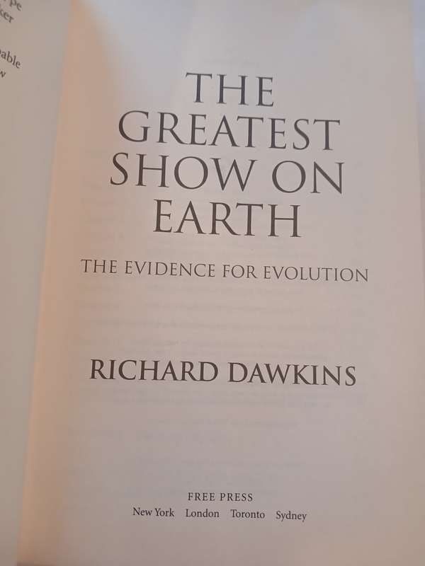 The Greatest Show on Earth by Richard Dawkins