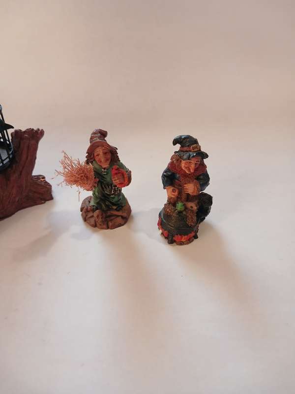 3 x Witch Ornaments