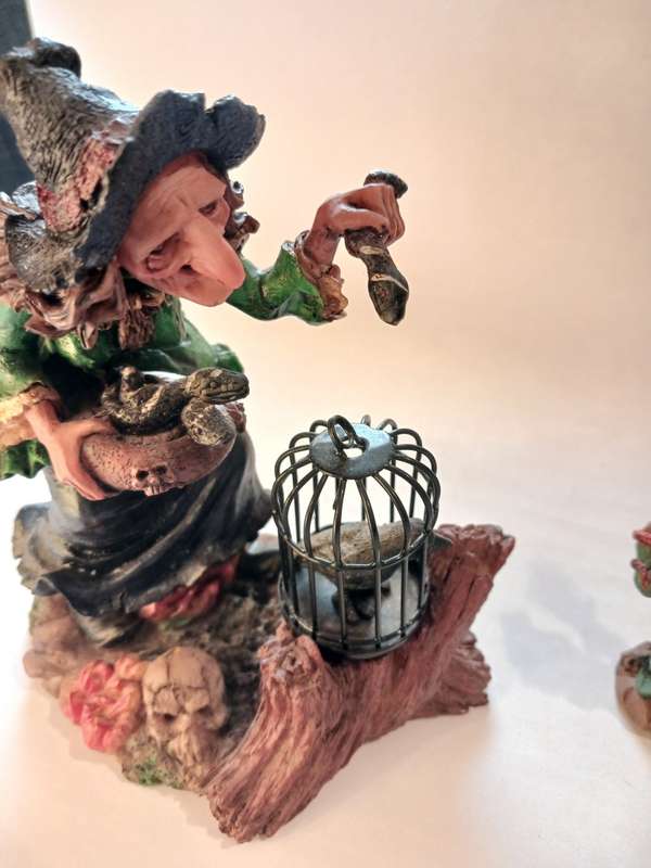 3 x Witch Ornaments