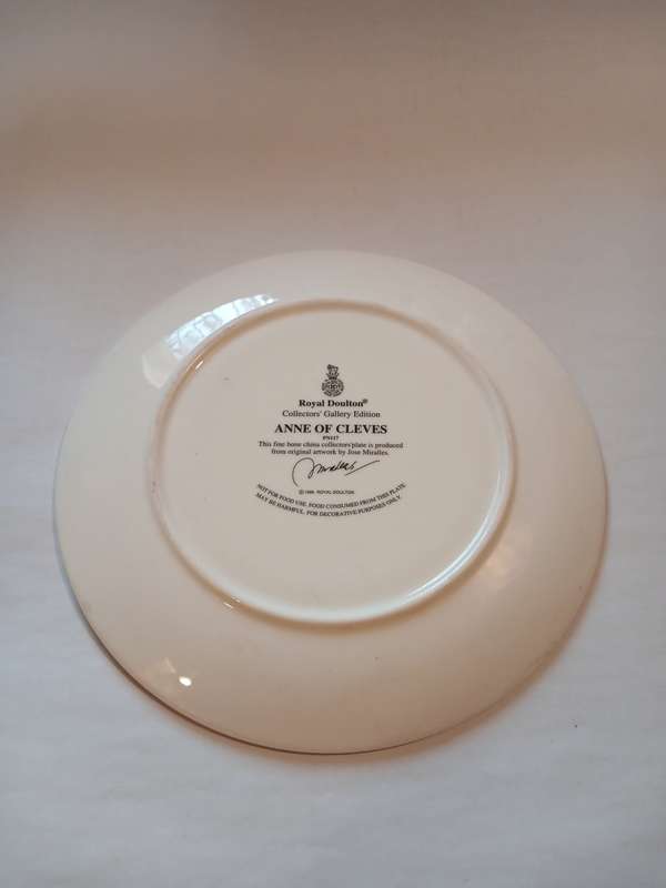 Royal Doulton, Anne of Cleves, Collector`s Gallery Edition Plate