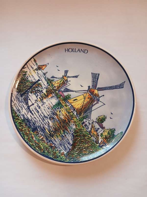 Hand Decorated Delft Plate, Holland