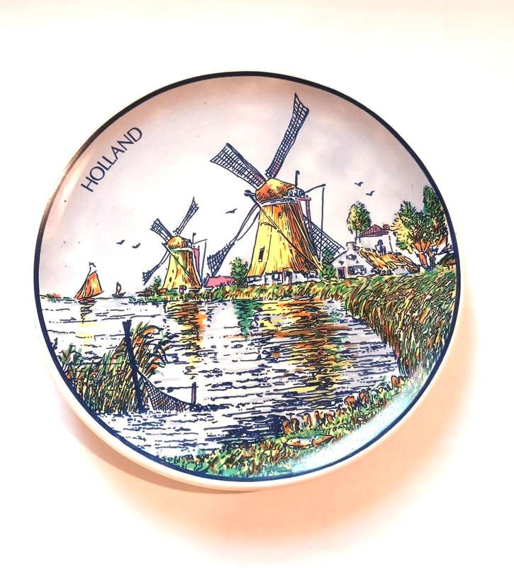 Hand Decorated Delft Plate, Holland