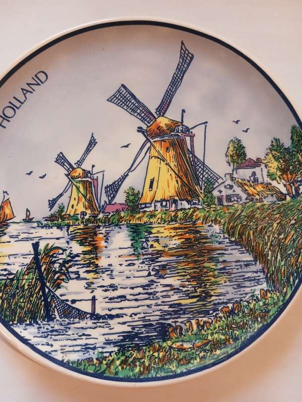 Hand Decorated Delft Plate, Holland