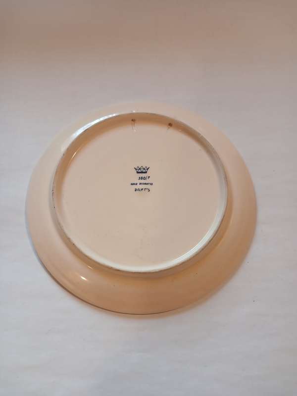 Hand Decorated Delft Plate, Holland