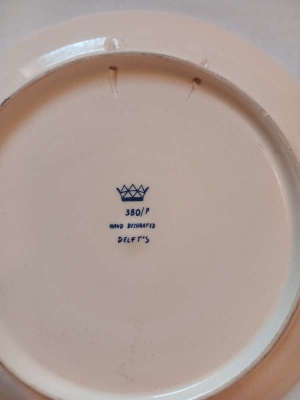 Hand Decorated Delft Plate, Holland
