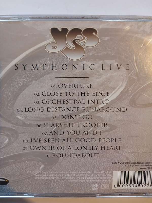 Yes, Symphonic Live CD