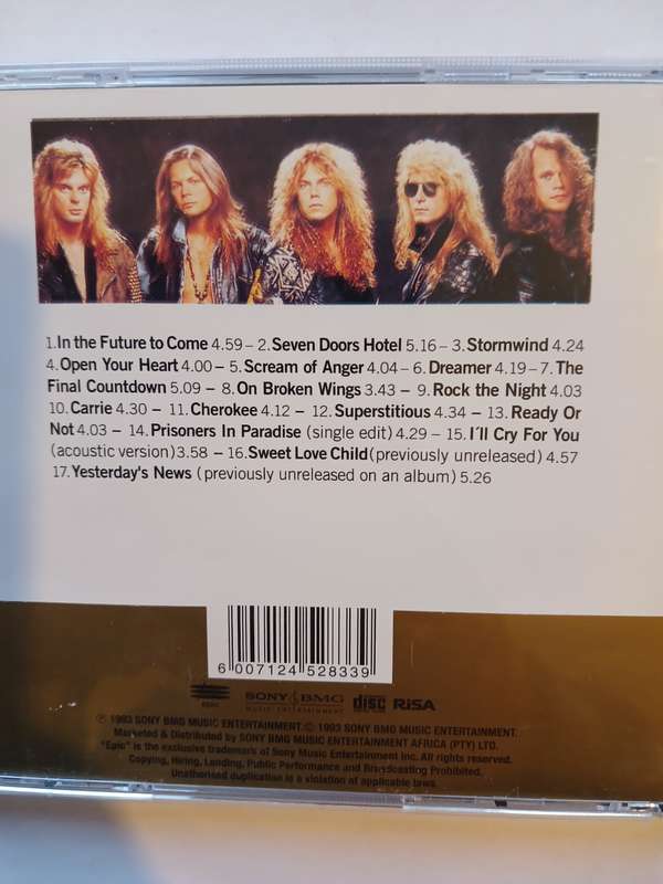 Europe, 1982 - 1992 CD
