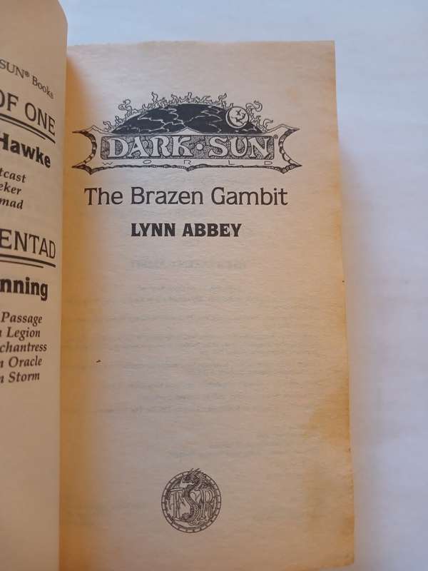 The Brazen Gambit, Chronicles of Athas, Book 1 by Lynn Abbey