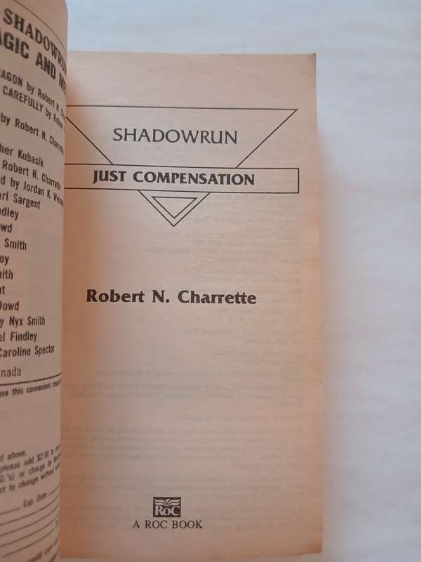 Just Compensation by Robert N. Charrette, Shadowrun