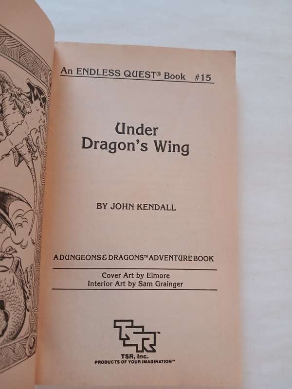 Under Dragon's Wing, An Endless Quest Book No. 15 by John Kendall