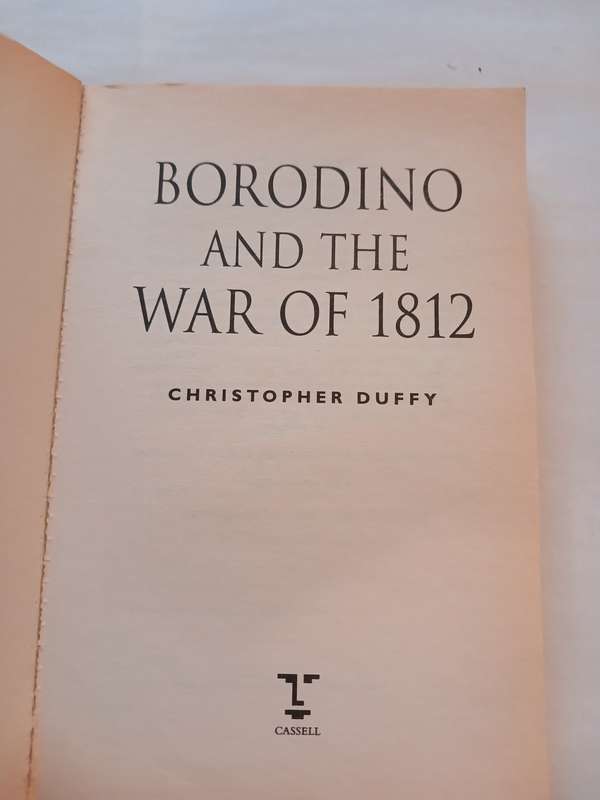 Borodino and the War of 1812 by Christopher Duffy, Cassell Military Paperbacks