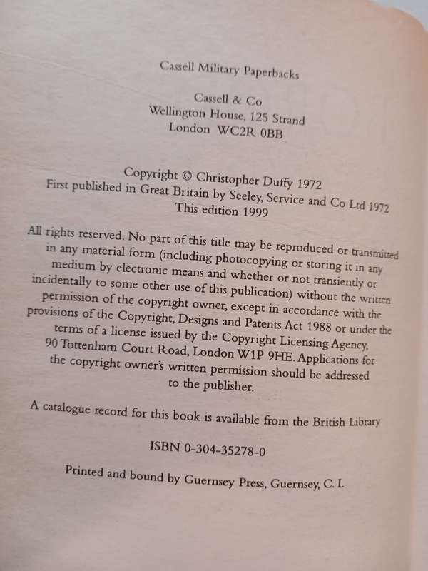 Borodino and the War of 1812 by Christopher Duffy, Cassell Military Paperbacks