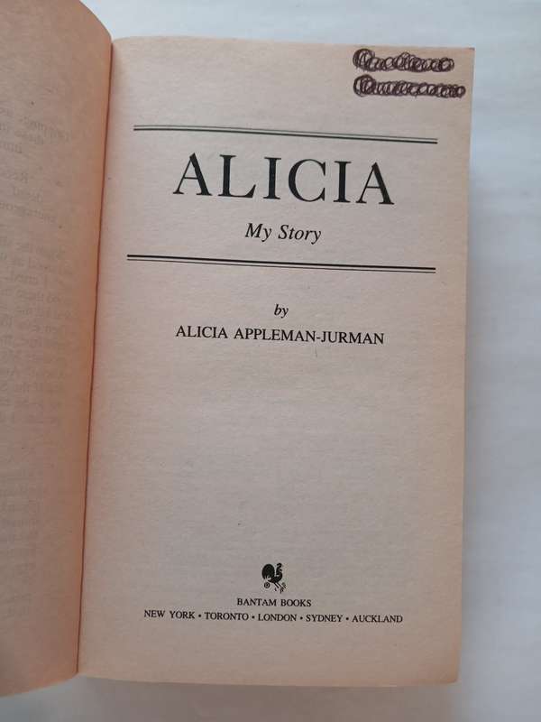 Alicia, My Story by Alicia Appleman-Jurman