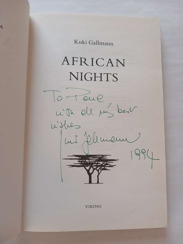 African Nights by Kuki Gallmann, Signed