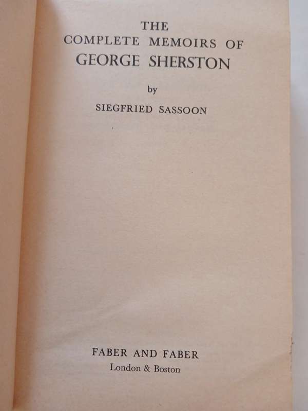 The Complete Memoirs of George Sherston by Siegfried Sassoon