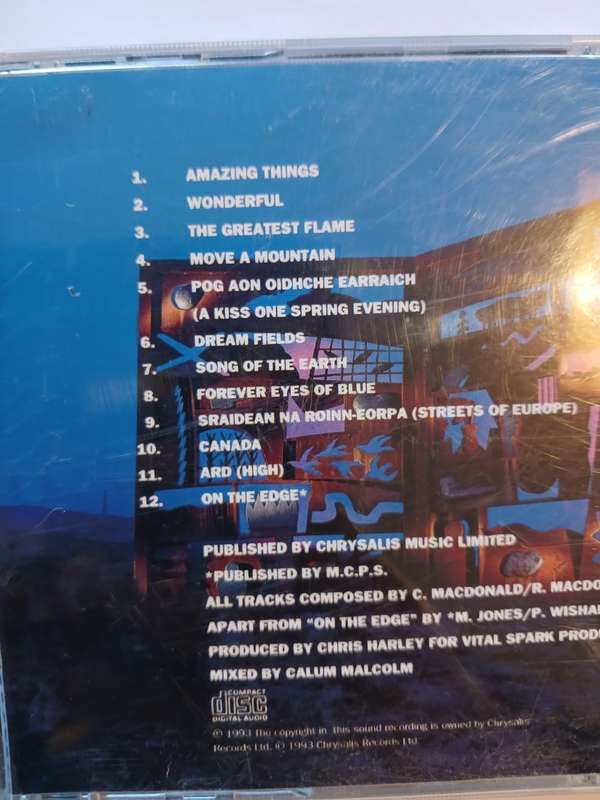 Runrig, Amazing Things CD, UK