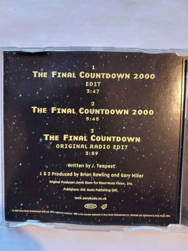 Europe, The Final Countdown 2000 CD single