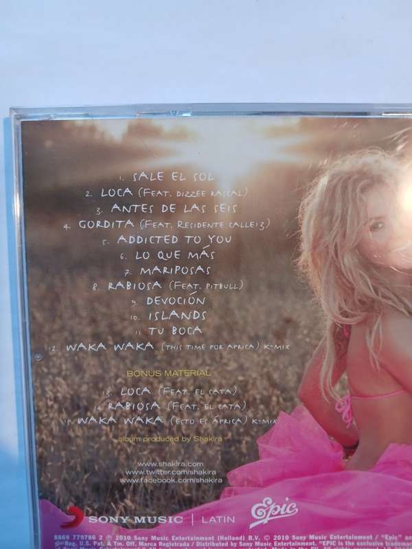 Shakira, Sale El Sol CD, Europe