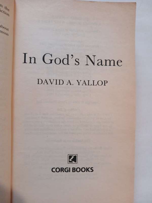 In God's Name by David Yallop