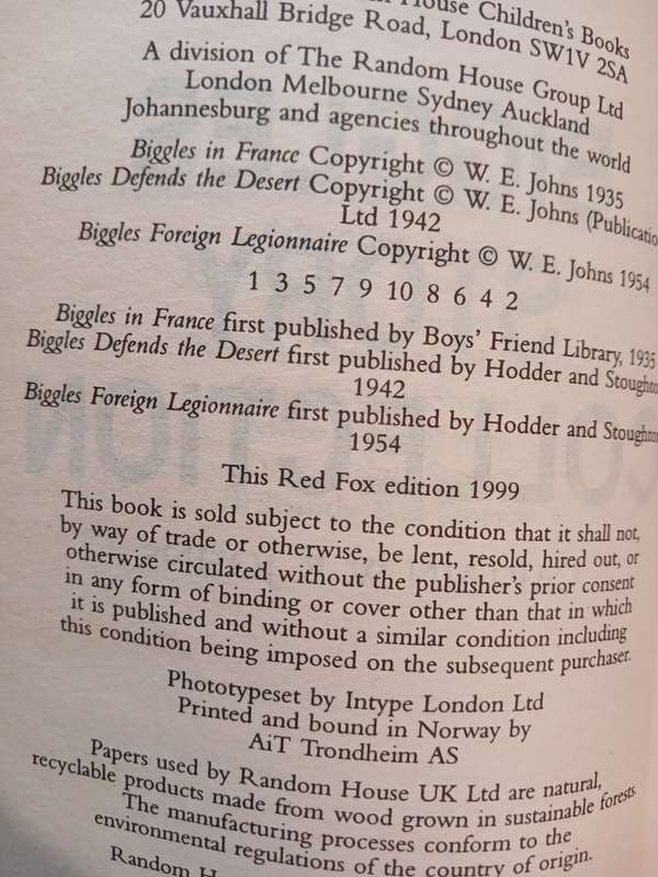Biggles Story Collection by Captain W.E. Johns, 3 Books in 1