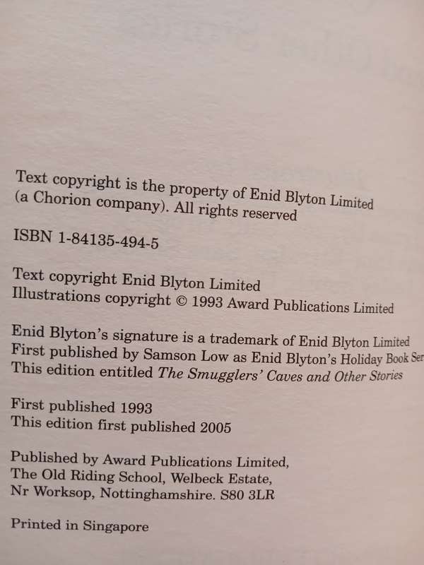 The Smugglers' Cave and Other Stories by Enid Blyton