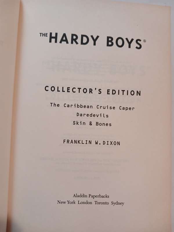 The Hardy Boys, Collector's Edition by Franklin W. Dixon, 3 books in 1