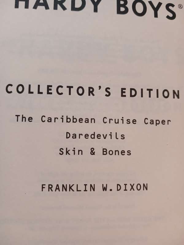 The Hardy Boys, Collector's Edition by Franklin W. Dixon, 3 books in 1