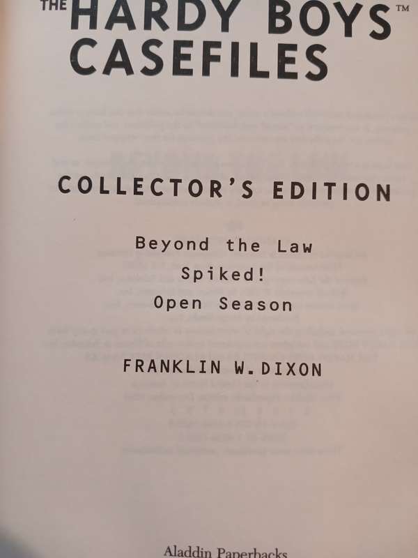 The Hardy Boys Casefiles, Collector's Edition by Franklin W. Dixon, 3 books in 1