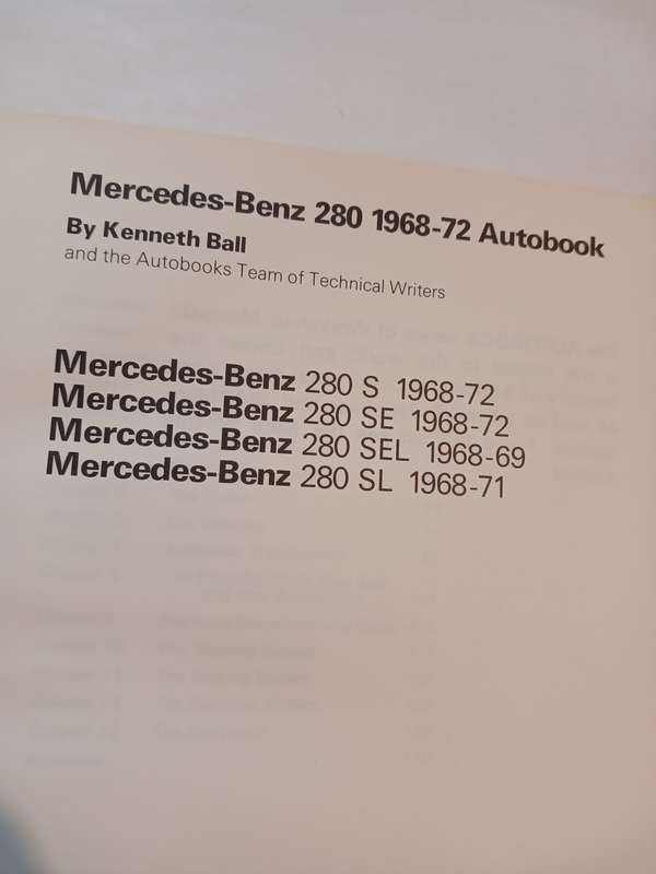 Mercedes-Benz 280, 1968-72 Autobooks Owners Workshop Manual