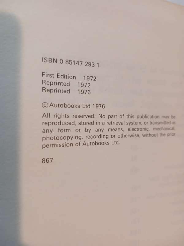 Mercedes-Benz 280, 1968-72 Autobooks Owners Workshop Manual