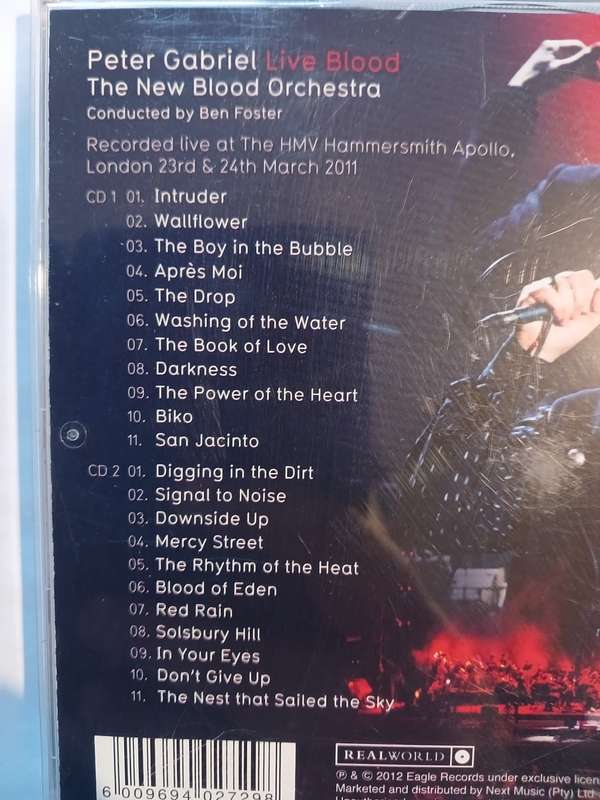 Peter Gabriel, Live Blood, 2 x CD