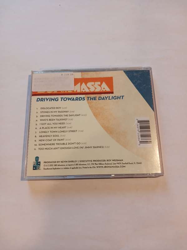 Joe Bonamassa, Driving Towards The Daylight CD, US