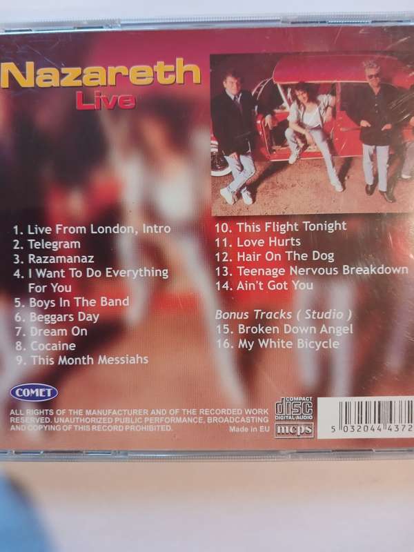 Nazarath, Live CD, Europe