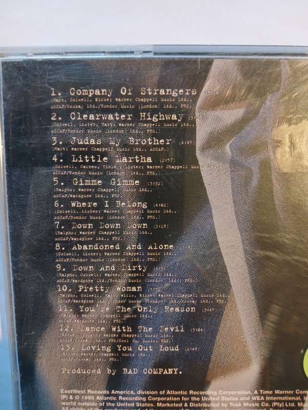 Bad Company, Company of Strangers CD
