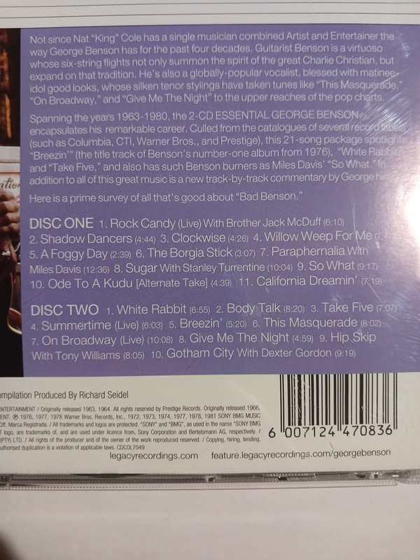 George Benson, The Essential, 2 x CD